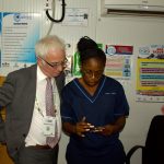 PETER SANDS VISITS THE CeSHHAR MBARE HOSTELS CLINIC